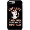 Cat Cute Cats & Funny Animal Things Co. Custodia per iPhone 7 Plus/8 Plus Classy Sassy Smart Assy - Simpatico gatto divertente, gattino