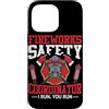 Fireworks Safety Coordinator I Run You F Custodia per iPhone 14 Pro Max Coordinatore della sicurezza dei fuochi d'artificio I Run, You Run