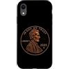 Lucky One Cent Design Custodia per iPhone XR 1 centesimo Lincoln 2025