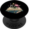 Wildflower Book Nerd Graphic Reading Ent Wildflowers Book Lover Lettura Estetica Floreale Libri Reader PopSockets PopGrip Adesivo
