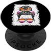 Lesbian Pride Sunglasses Flag Tees Bandiera Lesbian Pride Occhiali da sole PopSockets PopGrip Adesivo