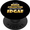 Ring Collector Costumes And Gifts Ring Collector IDGAF Vintage Rare Jewelry Gold Wedding Rings PopSockets PopGrip Adesivo