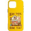 Kawaii Triangle Custodia per iPhone 16 Pro Max Caffettiera Corgi Bean There Done That Pun