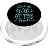 The Aqua Cottage La vita è migliore in spiaggia PopSockets PopGrip per MagSafe