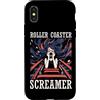 Roller Coaster Enthusiast Gifts Custodia per iPhone X/XS Parco di divertimenti delle montagne russe della ragazza delle montagne russe