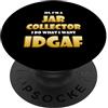 Jar Collector Costumes And Gifts Jar Collector IDGAF Costume Retro Rare Glass Jar Collections PopSockets PopGrip Adesivo