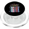 Wildflower Book Nerd Graphic Reading Ent Wildflowers Book Lover Lettura Estetica Floreale Libri Reader PopSockets PopGrip per MagSafe