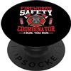 Fireworks Safety Coordinator I Run You F Coordinatore della sicurezza dei fuochi d'artificio I Run, You Run PopSockets PopGrip Adesivo