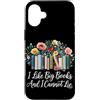 Wildflower Book Nerd Graphic Reading Ent Custodia per iPhone 16 Plus Mi piacciono i grandi libri e non posso mentire Funny Flowers Book Lover