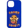 Kawaii Triangle Custodia per iPhone 14 Kawaii Bee Mangiare Ramen Tagliatelle Divertente Foodie