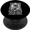 Demonique Tees and Ars Goetia Demon Gift Illustrazione del dominio della marea scura di Vepar PopSockets PopGrip Adesivo