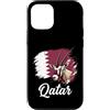 Qatar Jersey Souvenir Gifts Men Women Ki Custodia per iPhone 12/12 Pro Bandiera nazionale dell'orice araba del Qatar