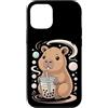 Milktea Boba Pearl Lover Gifts Custodia per iPhone 12/12 Pro Capybara Drinking Boba Tea