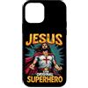 Jesus Original Superhero Faithful Tops Custodia per iPhone 12 mini Gesù originale supereroe stile fumetto divertente cristiano