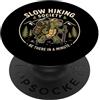 Slow Pace Outdoors Escursionismo lento Società Divertente Turtle Escursionista Trekker PopSockets PopGrip Adesivo