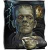 LOGOVISION Universal Monsters, coperta super morbida al tatto, con testa di Frankenstein, 50,8 x 152,1 cm, con testa di Frankenstein