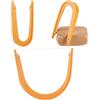 BENECREAT 2 Stili Tagliafili per Argilla e Ceramica, Utensili da Taglio in Ceramica Arancione con Manico Strumenti Fai da Te per Ceramica per Tagliare Vari Tipi di Argilla, Fango, Scultura