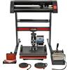 MONSTERSHOP Presse a Caldo per Magliette, Tazze, Cappellini e Piatti & Plotter Taglio Vinile