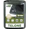 COVALL Telo Telone 4x4m telo impermeabile esterno，140g/㎡ telone Resistente Anti-UV Anti-Rottura Telo Fondale con Occhielli Rinforzati,Copertura Multiuso per Campeggio Piscina Tetto Auto Mobili Patio