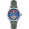 Thomas Earnshaw Orologio automatico da uomo Baron Grand Date Calendar Open Heart ES-8187 da 43 mm con cinturino in pelle, Cinturino