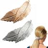 Qinsky Vintage Foglia Capelli Clip,2 PCS Fermagli per Capelli Vintage Foglia Delicati Fermagli per Capelli Fermagli Capelli Semplici a Foglia Barrette Testa Clip per Ragazze e Donna