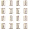 SUPERFINDINGS 16 Set Reggiseno Chiusura con Strass Reggiseno Fibbie Chiusura Anteriore Reggiseno Gancio per Bikini 19x13.5mm Gancio di Ricambio Chiusura Parte Reggiseno Clip Gancio per Vestiti