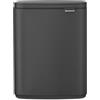 Brabantia BO Mülleimer 12 Liter Matt Infinite Grey