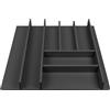 ELLETIPI 1954 Elletipi Wood line PLA O50060 Portaposate per Cassetto in MDF Nobilitato Grigio Orione modulo60.