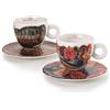 illy 24958 Set da 2 Tazze Da Cappucino Art Collection Biennale 2024