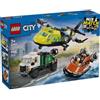 Lego 60505 City - Remix aereo, camion di servizio e hovercraft