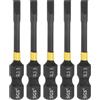sourcing map 5pcs SL3.5 Slotted Impact Cacciavite Bit 3.5mm Punta scanalata 1/4 Hex Shank 50mm (2) Lungo Magnetico Testa Piatto Fosfatato S2 Acciaio Cacciavite Punte Trapano Strumento Elettrico