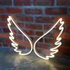 Ulalaza Insegna al Neon LED Luci notturne con Ali d'Angelo Luci notturne a Comando USB Segno Decorativo per Tende Bar Negozio di Pub Club Garage Decorazioni per Feste a casa