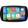 Awesafe Autoradio Android 9'' 128GB per Smart Fortwo & Forfour 453 (piccolo display originale) con CarPlay & Android Auto Navigazione & Bluetooth