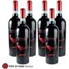 COLLE FASANI 6 BOTTIGLIE DI VINO PRIMO FUOCO FALERNO DEL MASSICO ROSSO DOC 75 ML COLLE FASANI