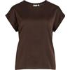 Vila Viellette S/S Satin Top - Noos, Chicco di caffè, 44