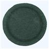 Homescapes Tappetino da bagno rotondo verde bosco Premium 80 cm, tappeto da bagno in cotone con design reversibile