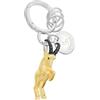 O meta[l]morphose Metalmorphose, portachiavi con segno zodiacale Capricorno, segno astrologico Capricorno, regalo uomo, donna e bambino, oro, taglia unica