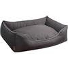 Croci Cuccetta Revenant Lounge Grigio, Imbottita, Tessuto Impermeabile e Morbido al Tatto, 80X67X22 Cm, S, Grigio