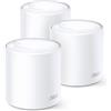 TP-Link Deco X60 WiFi 6 Mesh, AX3000 Sistema per tutta la casa, Copertura fino a 650m2, Sostituisci router e extender tradizionali, Funziona con Alexa (confezione da 3)