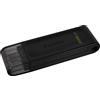 Kingston DataTraveler 70 - DT70/256GB Drive Flash USB-C, Nero