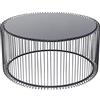 Kare Design Tavolino Da Caffè Wire Uno, Nero, Ø80 Cm, Soggiorno, Tavolino Da Divano