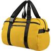 Tucano, Gommo Weekender, Borsone da Viaggio e Palestra in Materiale Gommato, Borsone o Zaino con Tracolla e Tasche Esterne, Borsa Uomo Donna 45x33x25 cm, Giallo