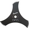 Avalon - Disco dentato Universale a 3 Punte 300 x 25,4 x 3 mm per decespugliatore, Lama per Tagliare Erba densa, in Acciaio da 3 mm