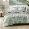 Comfort Spaces Luxe - Set copripiumino king size in velluto per letto king size, retro in microfibra, Juliette, biancheria da letto in velluto per tutte le stagioni, set di biancheria da letto king