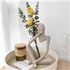 Dnoifne Statue e sculture del pensatore, ornamenti in resina di arenaria, sculture in stile astratto, regali di inaugurazione della casa, decorazioni per l'inaugurazione della casa, decorazioni per soggiorno