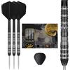 Target Darts Target Japan Black Marque Dragon 3.0 Freccette con Punta in Acciaio e Kflex, 25G | Set di Freccette al 90% Tungsteno, Alette e Aste K-Flex N. 6, Punte Nano Swiss, Giocatore Leslie Lee
