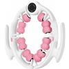 FFitness Rullo per massaggio anticellulite - Massaggiatore Cellu Roll Automassaggio Muscolare Gambe Glutei Fitness Yoga (Rosa)