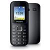 emporia FN313i, telefono cellulare dual sim 2G, telefono ideale per festival, senza SIM e sbloccato per tutte le reti 2G, display a colori da 1,7 pollici, nero