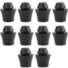 eMagTech 10 tappi in gomma per paraurti anteriore dell'auto, compatibili con Nissan 20 mm x 10 mm, nero