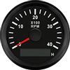 ELING Contagiri da 52 mm Contagiri da 4000 RPM con retroilluminazione rossa con contaore per trattori e navi